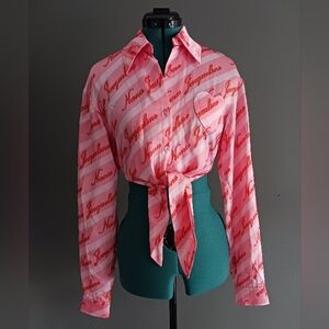 Nana Jacquelin Cropped Blouse.size XS